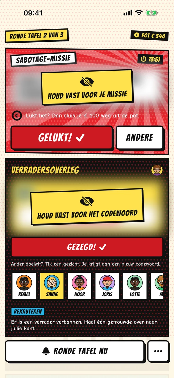 Scherm: Geheime missies